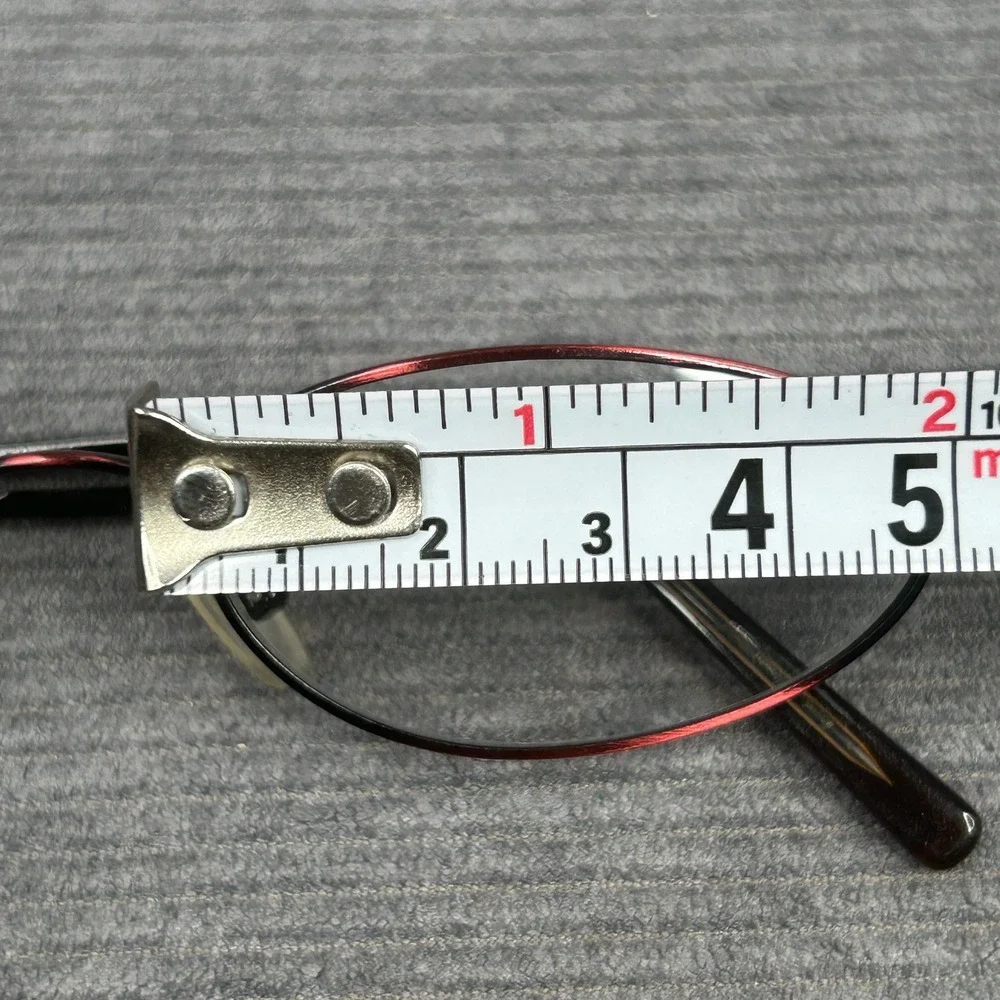 Calliope Collection Electra Ruby Oval Y2k Eyeglass Frames Burgundy Black
